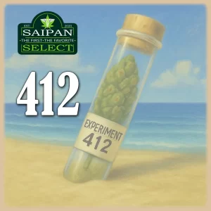 412 cannabis strain – Saipan Select hybrid with earthy, herbal flavor