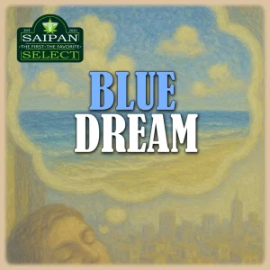 The Blue Dream cannabis strain is a smooth and uplifting sativa-dominant hybrid