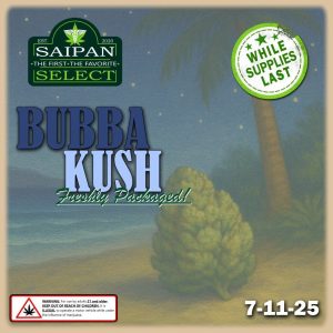 Bubba Kush cannabis strain premium flower close-up