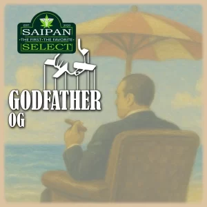 Godfather OG cannabis strain premium buds close-up