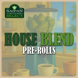 House Blend cannabis strain premium mixed buds close-up