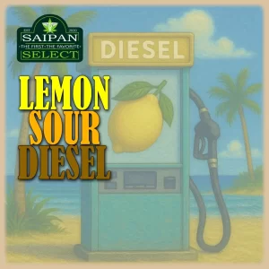 Lemon Sour Diesel cannabis strain premium Sativa buds close-up